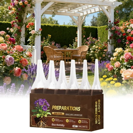 cpengpj Plant Root Care Agent, Improves Soil Permeability and Root Health, 18ml x 6 Pack (108ml) for Indoor/Outdoor Gardening, Easy Dropper Application