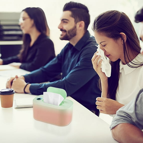 cpengpj Portable Wipes Warmer with Adjustable Temperature Control 104°F-140°F, BPA-Free USB Heated Dispenser for Sensitive Skin, 80 Wipes Capacity