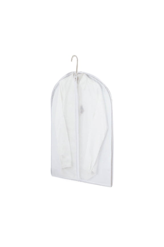 Semi-Transparent Garment Bag with Full Zipper, See-Through Clothes Cover for Suit Storage, Foldable Dust Proof Protective Clothing Organizer, Smart Storage Solution
