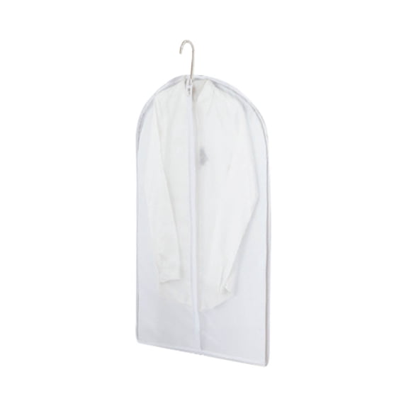 cpengpj Semi-Transparent Garment Bag with Full Zipper, See-Through Clothes Cover for Suit Storage, Foldable Dust Proof Protective Clothing Organizer, Smart Storage Solution