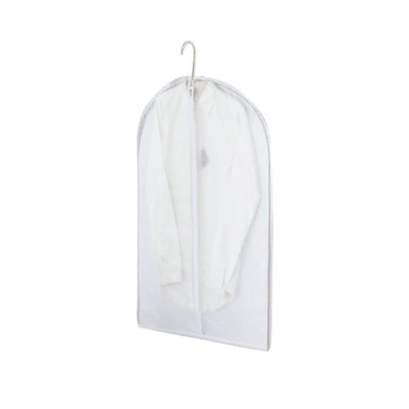 cpengpj Semi-Transparent Garment Bag with Full Zipper, See-Through Clothes Cover for Suit Storage, Foldable Dust Proof Protective Clothing Organizer, Smart Storage Solution