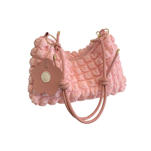 cpengpj Shoulder Bags for Women, Cute Soft Small Clutch Purses, PU Leather Hobo Crossbody Tote Dumpling Bags