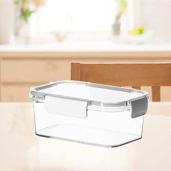 cpengpj Stackable Food Storage Container 1-Pack Medium,Leak-Proof Seal,for Pantry Dry Goods Organization Dust-Proof Long-Term Storage