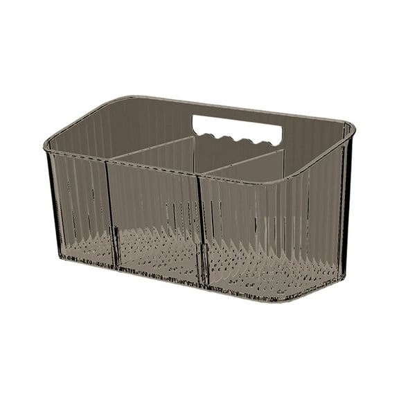 cpengpj Storage Organizer Bins Wall Mounted Shower Basket, Shower Caddy Stackable Clear Plastic Makeup Organizer Adhesive Hanging Bin for Bathroom, Kitchen, Cabinet, Pantry