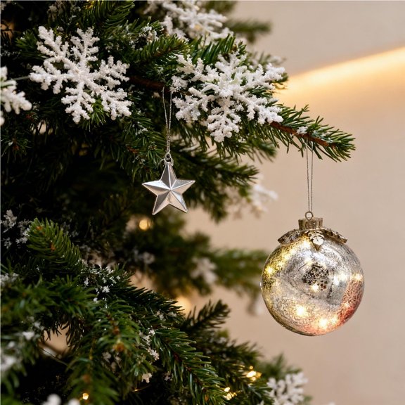 cpengpj Tabletop Christmas Ornaments 3Pcs Shatterproof Plastic Balls, Vibrant Colors for Xmas Tree Decor, Fireplace, Weddings, Parties and Family Gatherings