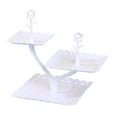 thumbnail image 1 of cpengpj Trays Stand, Porcelain Serving Trays Collapsible Sturdier Stand Serving Platters Dessert Table Display Set for Party, Entertaining, Valentine's Day, Christmas, 1 of 6