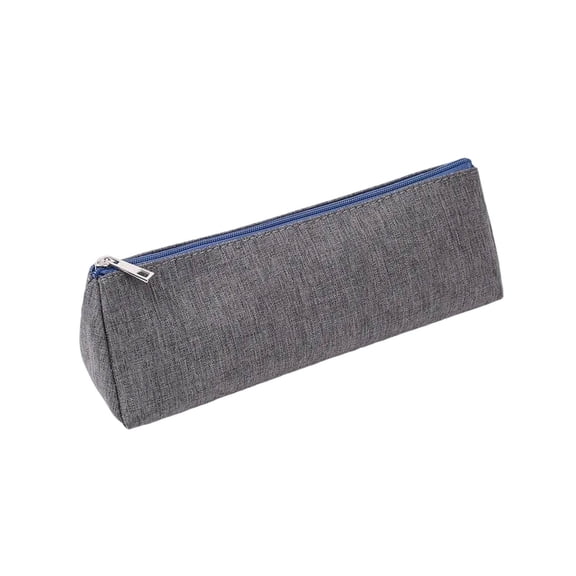 cpengpj Triangular Shaped Pencil Case 1-Pack,Faux Leather Waterproof Zipper Closure,for Fall Campus Dorm Room Learning Stationery Organization