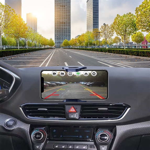 cpengpj WiFi Wireless Car Reverse Camera with Large Wide-Angle Lens, Starlight Night Vision, Right Blind Spot Monitoring, HD Video for Safe Driving