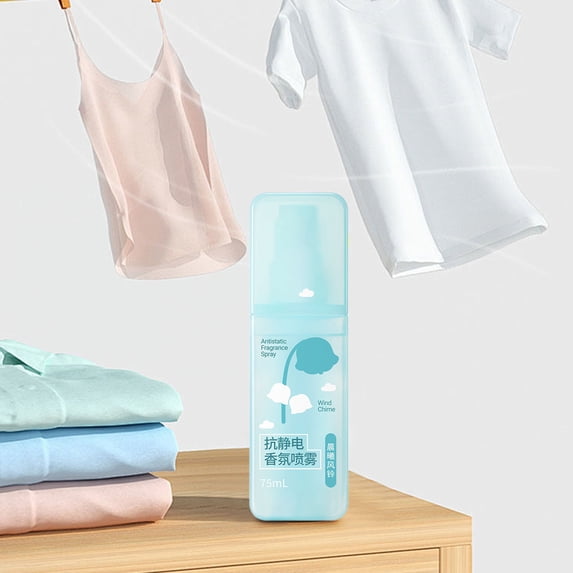 cpengpj Wrinkle-Reducing Antistatic Spray 1-Pack,Fabric Softening and No-Ironing,for Closet Static Cling and Wrinkles Removal