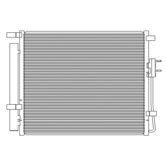 cpp air conditioning condenser for 13-15 hyundai santa fe hy3030152