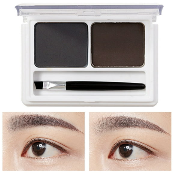 cptfadh Two-Color Eyebrow Powder, Waterproof, Sweat-Proof, Natural And Long-Lasting Eyebrow Gel Eyebrow Pencil Eyebrow Tint Eyebrow Pen Brow Pencil Brow Brush Eyebrow Gimme Brow Face Powder Eye Makeup