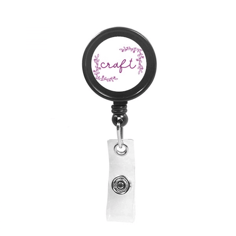 craftsman craftsmanship  frame Retractable Keychain Badge Holder ID Badge