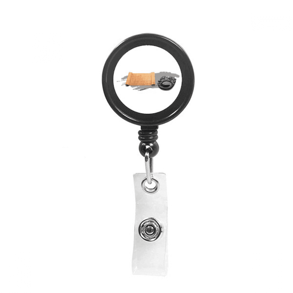 craftsmanship scenes scholar statiry Retractable Keychain Badge Holder ID Badge