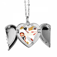 thumbnail image 1 of crane folding fan pattern angel wings necklpendant fashion, 1 of 4