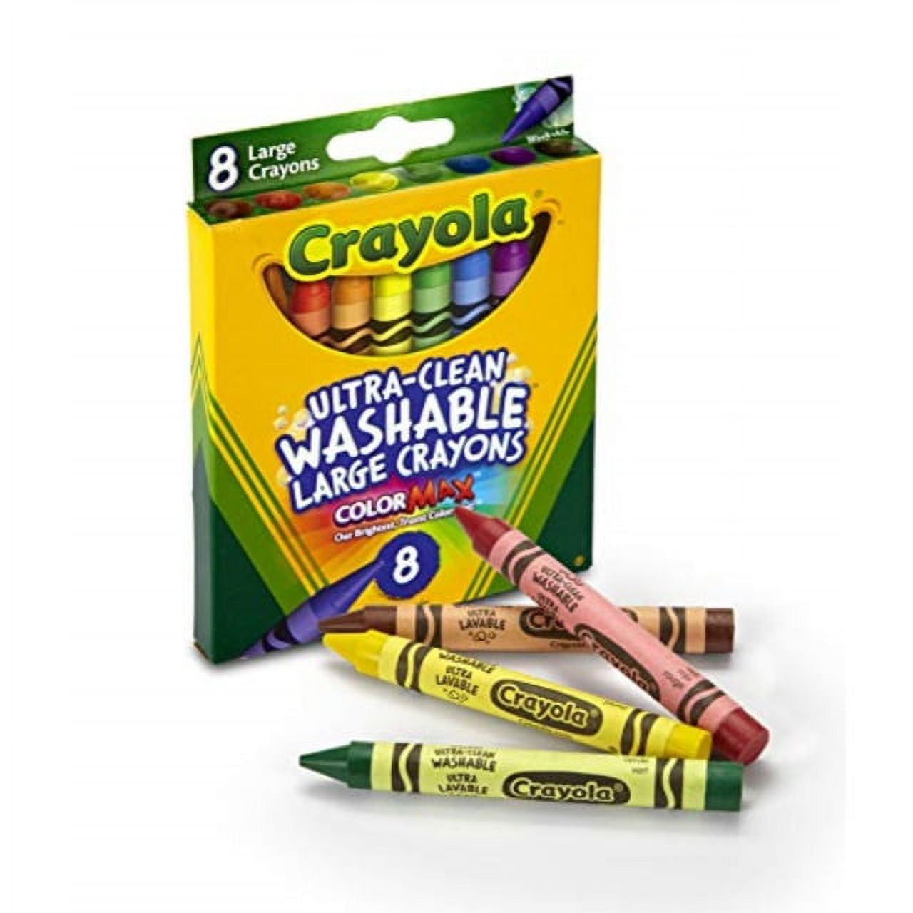Crayola 8ct Washable Large Crayons : Target