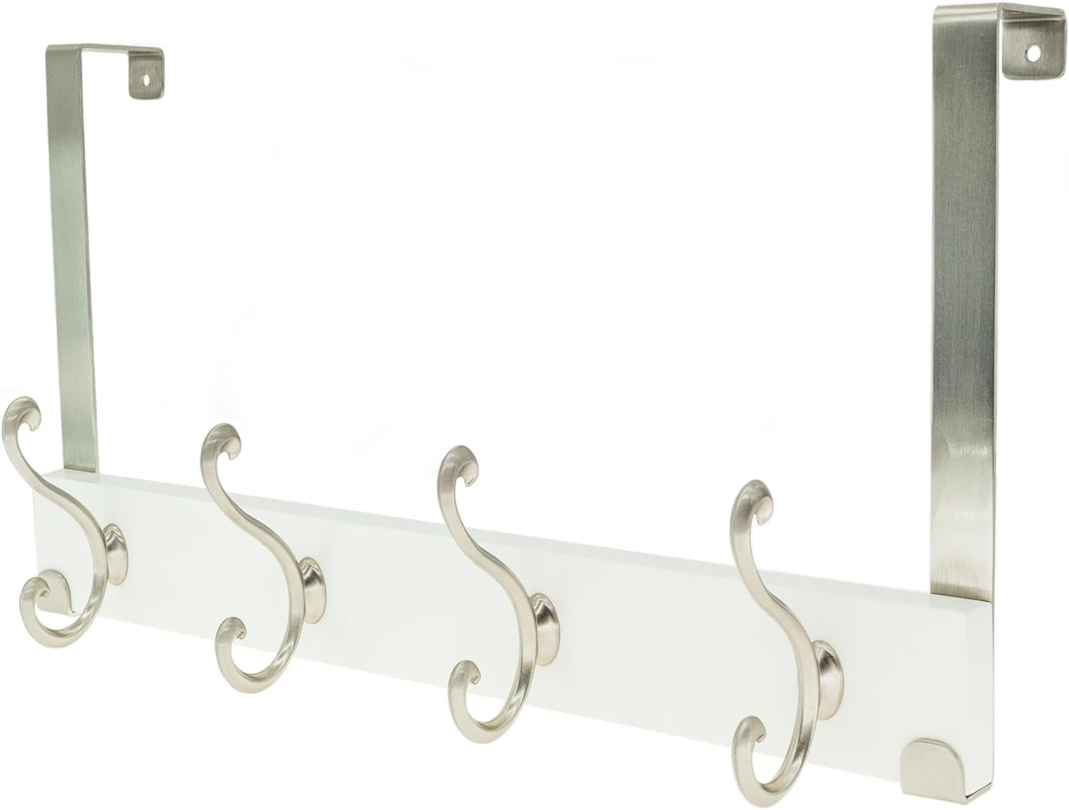 creathome DualPurpose Wooden Hanger with 3 Round Hooks Classic Color