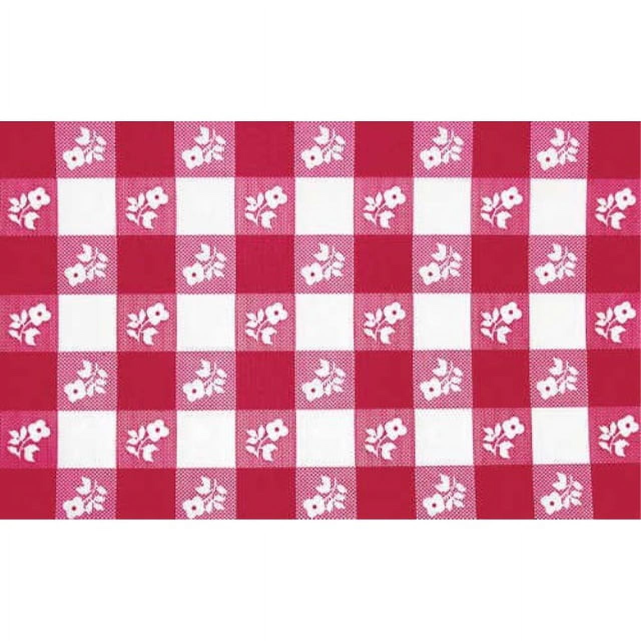 creative converting 37388 red gingham plastic tablecover stay put 30 x