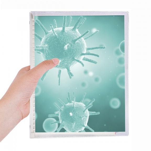 creature cell picture microscope pattern notebook loose diary refillable journal statiry