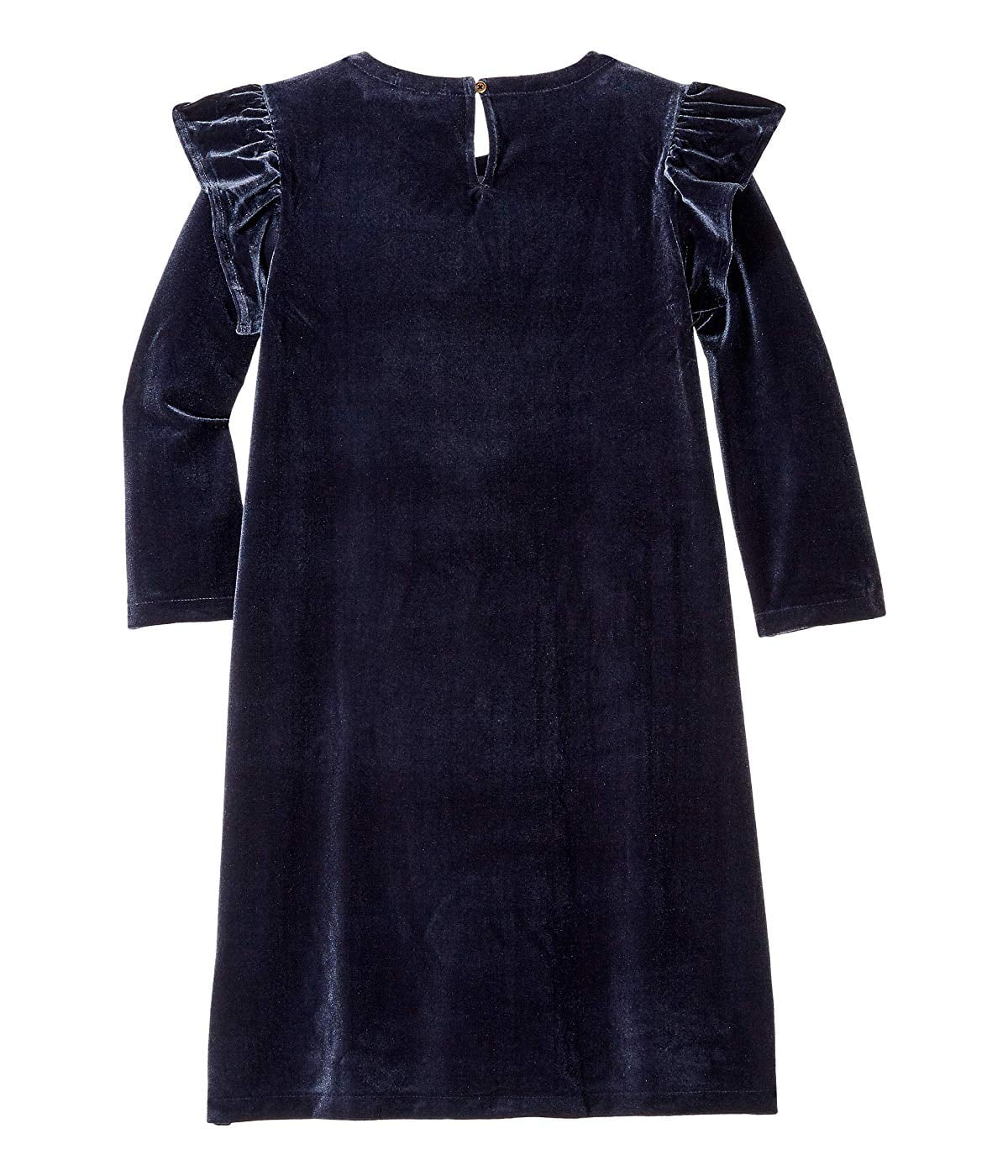 crewcuts by J.Crew Ruffle Trimmed Velvet Dress Toddler Little Kids Big Kids Navy Walmart