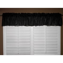 crinkle taffeta window valance 52 wide black