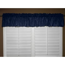 crinkle taffeta window valance 52 wide navy