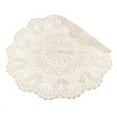 thumbnail image 1 of crochet lace doily doilies cotton placemat cup coaster mug dinner kitchen coffee table place mat cloth tea wedding party christmas, 1 of 6