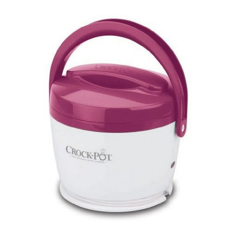 Travel Mini Crock Pot Lunch Crock Food Warmer, Pink, 20 Ounce,  Dishwasher-Safe