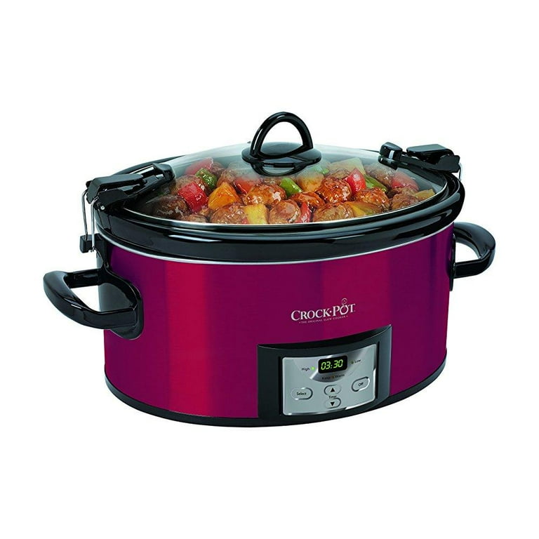 6-Quart Cook & Carry Programmable Slow Cooker with Digital Timer