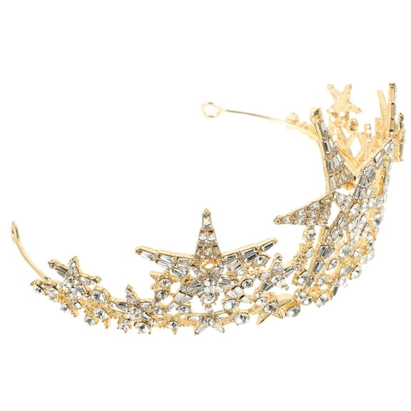 UNOMOR Wedding Tiara Crowns Crystal 1Pack 5.5x3.1in