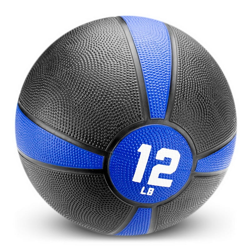 crown sporting goods tuff grip rubber medicine ball (12 lb)