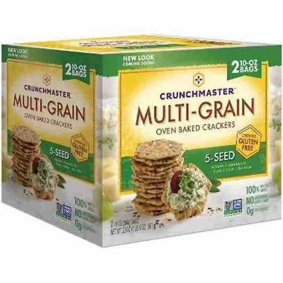 crunchmaster 5 seed multigrain cracker (10 oz., 2 ct.)