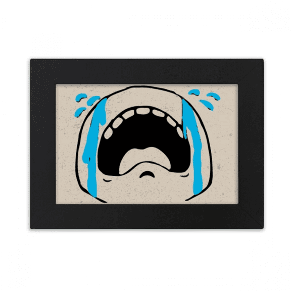 cry loudly sad fcartoon desktop photo frame ornaments picture art painting