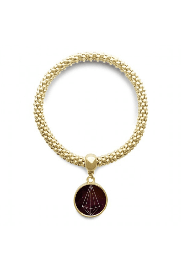 crystal star universe fantasy en bracelet round pendant jewelry chain