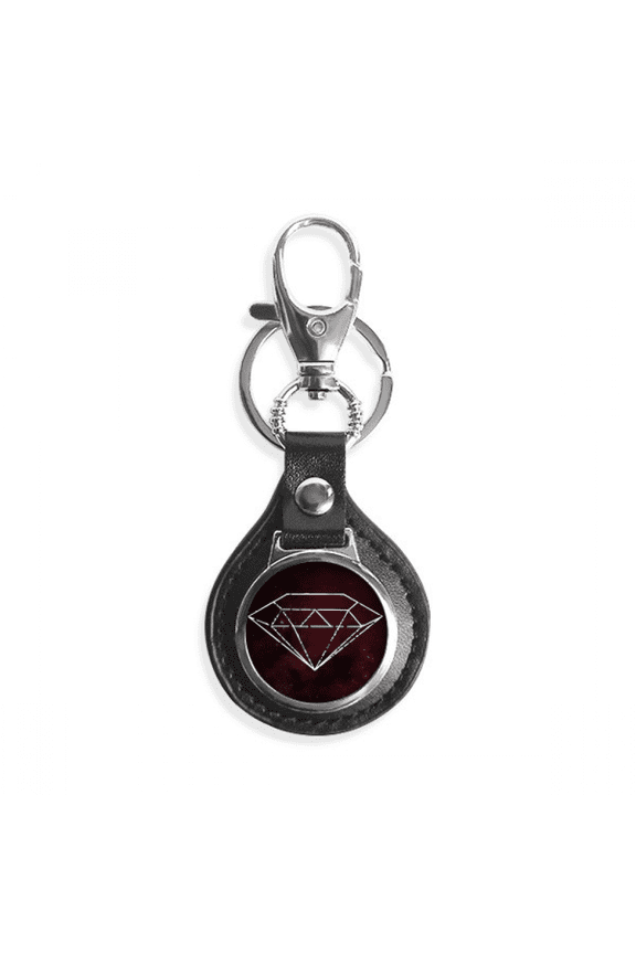 crystal universe fantasy red key link chain keyholder finder hook metal