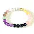 thumbnail image 1 of crystalmiracle Quartz Amethyst Citrine Fluorite Agate Beads Bracelet 7 MM Crystal Healing Fashion Jewelry Gift Handcrafted Accessory, 1 of 2