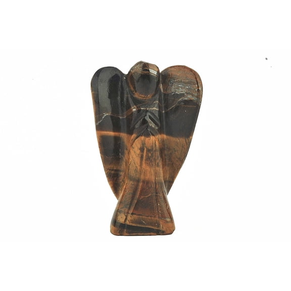 crystalmiracle Tigers eye Guardian Angel Fairy Crystal Home dcor office gift wellness power handcrafted luck aura meditation