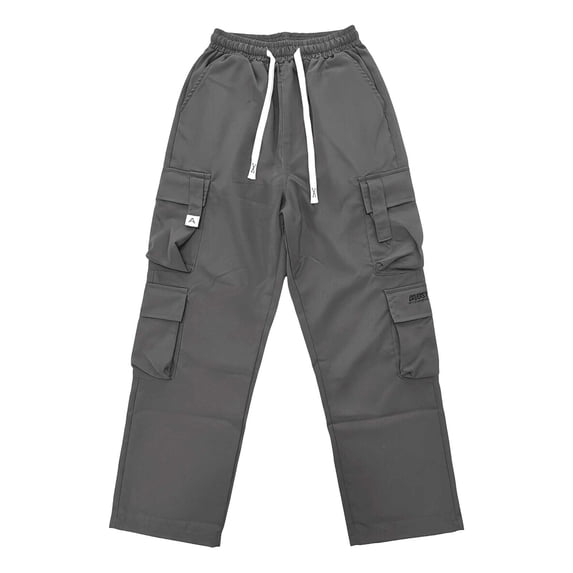 ctdiral Mens Durable Cargo Pants Quick Dry Hiking Pants Fall Comfy Elastic Waist Long Pant with Mulitple Pockets Gray XXXL