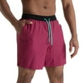 thumbnail image 1 of ctdiral Mens Quick Dry Swim Shorts Summer Color Block Drawstring Bathing Suits Shorts with Pockets Casual Elastic Waisted Loose Fit Short Pants Athletic Shorts, 1 of 5