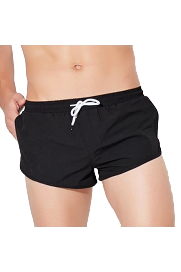Mens Running Short Casual Gym Sports Shorts Quick Dry Athletic Workout Sweatpants Drawstring Waist with Pockets Summer Beach Vacation Swim Trunks