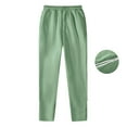 thumbnail image 1 of ctdiral Sweatpants for Women Fall Fashion Workout Gym Joggers Pants Casual Elastic Waisted Straight Trousers Lightweight Thin Fleece Sweat Pants with Pockets Green XL, 1 of 8