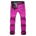 thumbnail image 1 of ctdiral Women Ski Snow Pants Insulated Waterproof Snowpants Fleece Lined Warm Winter Hiking Pants Softshell Pants with Zipper Pockets Hot Pink M, 1 of 7