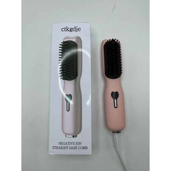 ctkgdje Electric hair straightening ironsHair Straightener Brush for Home Salon | Fast 20s Heating Tech with Auto-Off Safety