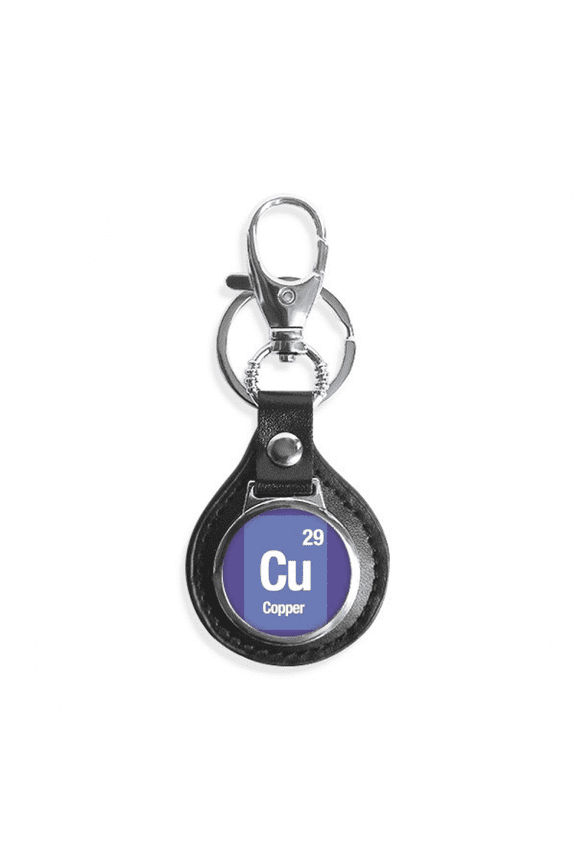cu copper checal element science key link chain keyholder finder hook metal