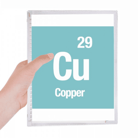 cu copper checal element science notebook loose diary refillable journal statiry