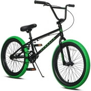 cubsala 18 in Freestyle BMX Kids Bike for Age 5-8 Years Old Boys Girls, Black & Green