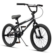 cubsala 20 Inch BMX Race Bike Trident Bicycles Beginner-Level to Advanced Riders with 2 Pegs Trick Cycling and Professional Riding, Black