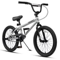thumbnail image 1 of cubsala 20 Inch BMX Race Bike Trident Bicycles Beginner-Level to Advanced Riders with 2 Pegs Trick Cycling and Professional Riding, Gray, 1 of 7