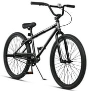 cubsala 26 Inch BMX Race Bike Trident Bicycles Beginner-Level to Advanced Riders with 2 Pegs Trick Cycling and Professional BMX Riding, Black