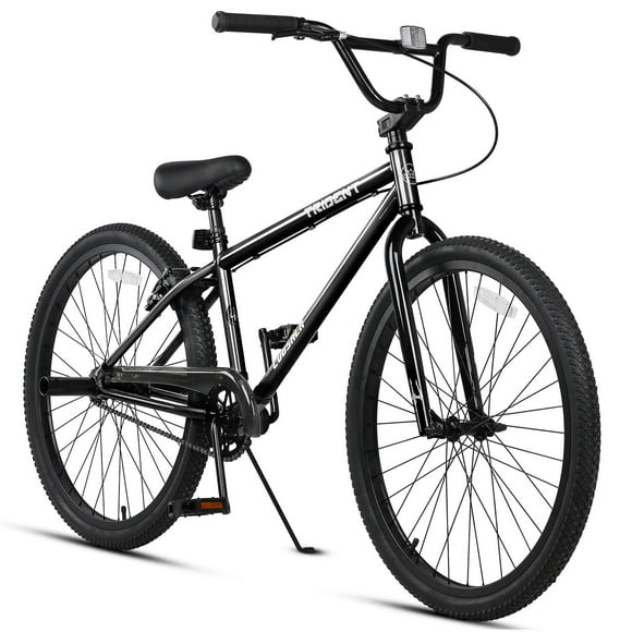 cubsala 26 Inch BMX Race Bike Trident Bicycles Beginner-Level to Advanced Riders with 2 Pegs Trick Cycling and Professional BMX Riding, Black