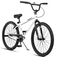 thumbnail image 1 of cubsala 26 Inch BMX Race Bike Trident Bicycles Beginner-Level to Advanced Riders with 2 Pegs Trick Cycling and Professional BMX Riding, White, 1 of 9